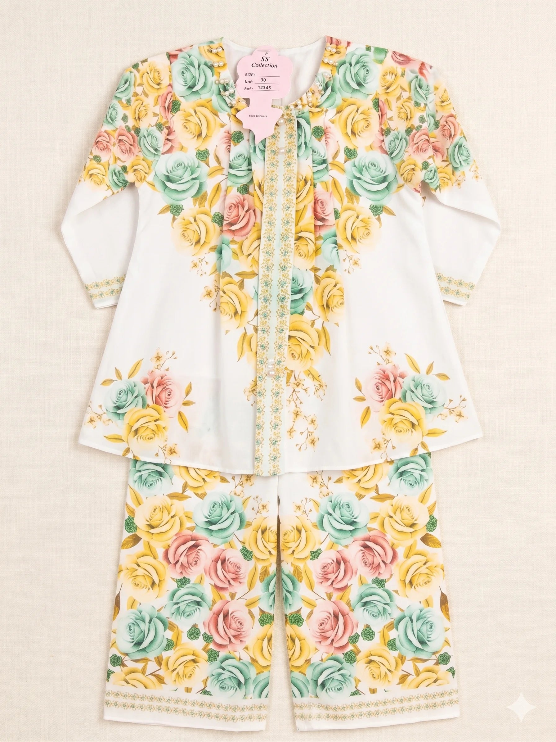 Floral patterned outfit matching jacket