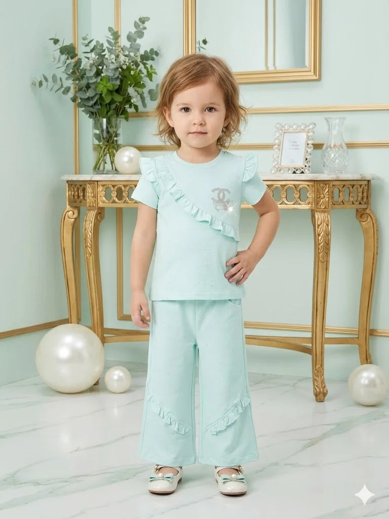 The Blush Glamour 2-Piece Ruffle Set — view 3